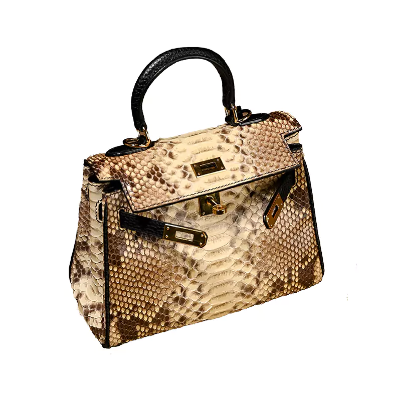 Τσάντα Kelly Snake Skin